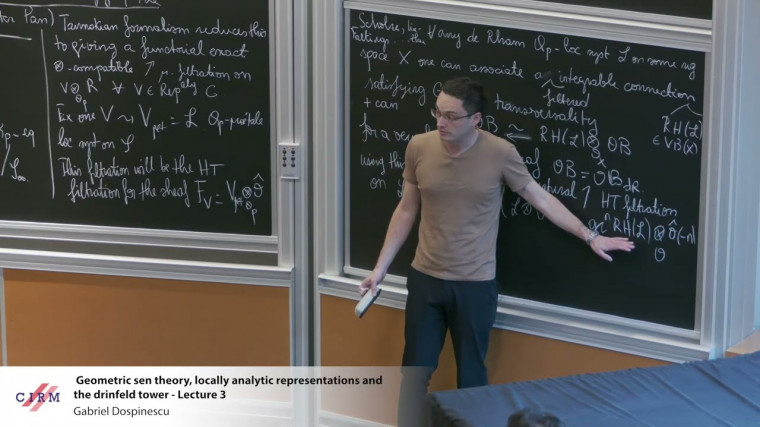 Geometric sen theory, locally analytic representations and the drinfeld tower - lecture 3