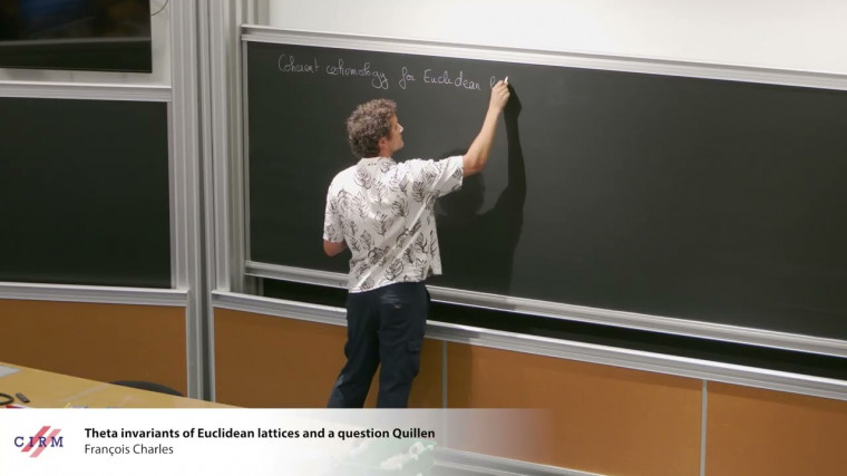 Theta invariants of Euclidean lattices and a question of Quillen