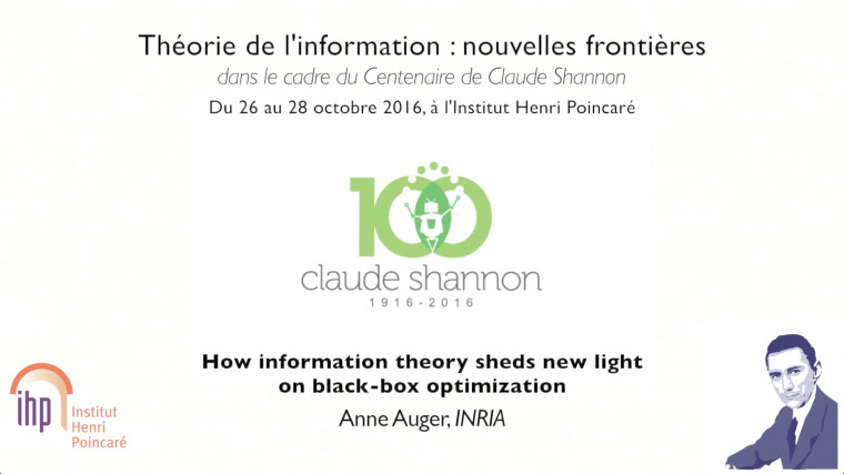 How information theory sheds new light on black-box optimization