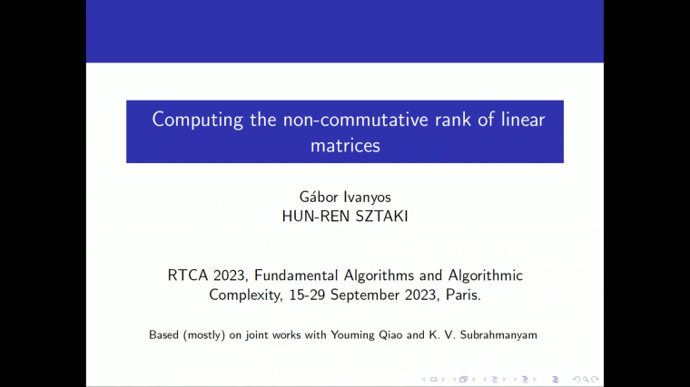 Computing the non-commutative rank of linear matrices