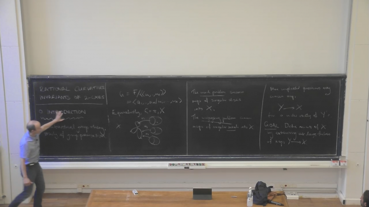 Rational curvature invarfiants of 2-dimensional complexe