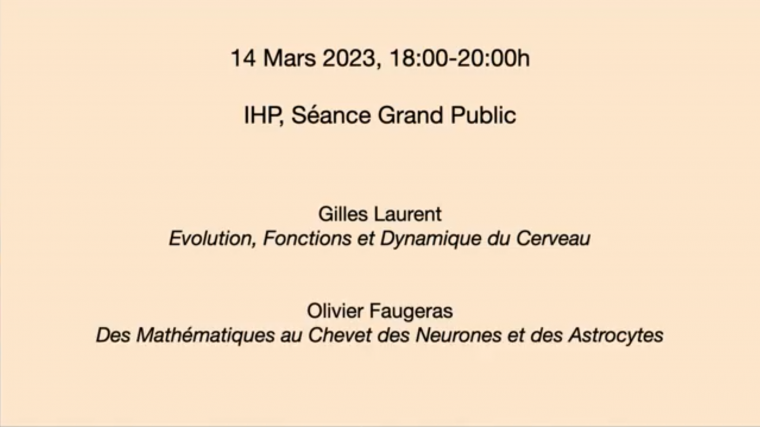 Des mathématiques pour mieux comprendre notre cerveau : Des mathématiques au chevet des neurones et des astrocytes