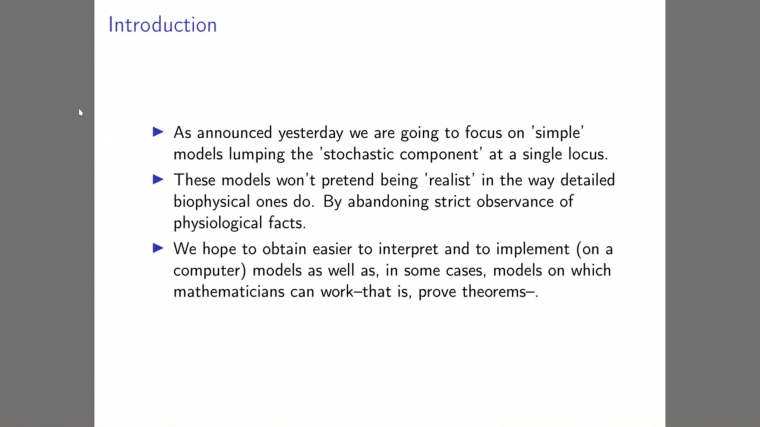 Stochastic modeling of neural networks - Part 2