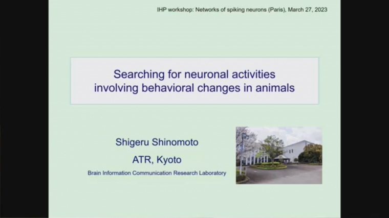 Searching for neuronal activities involving behavioral changes in animals