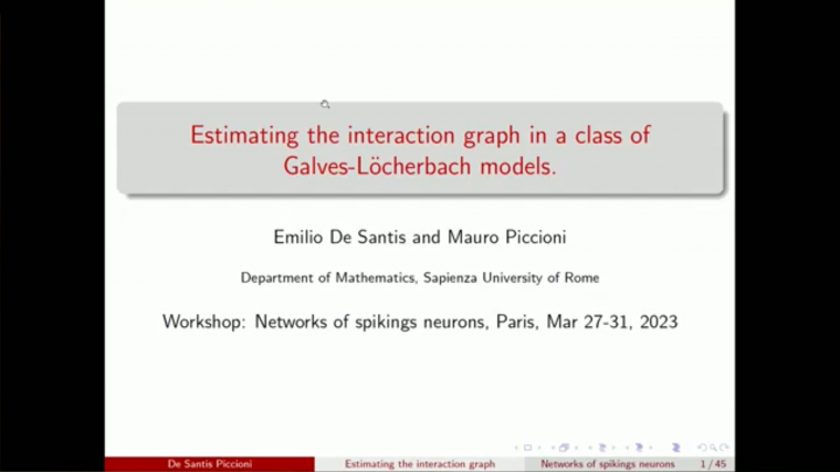 Estimating the interaction graph in a Galves-Löcherbach models