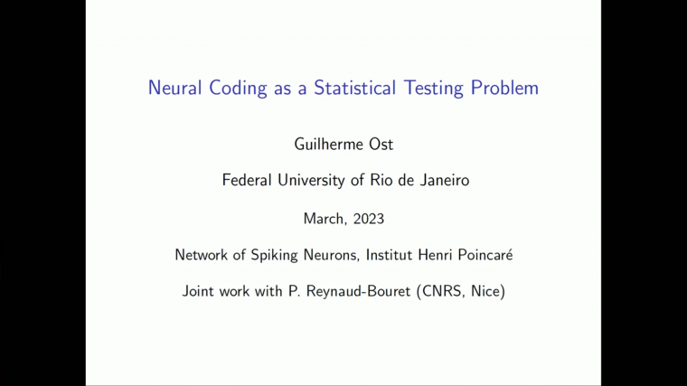 Neural Coding as a Statistical Testing Problem