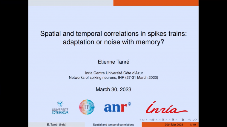 Spatial and temporal correlations in spikes trains: adaptation or noise with memory?