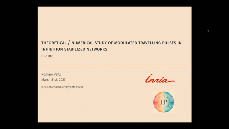 Theoretical/numerical study of modulated traveling pulses in inhibition stabilized networks