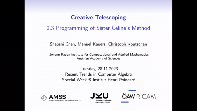 Creative Telescoping - Part 6