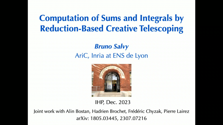 Computation of sums and integrals by reduction-based creative telescoping