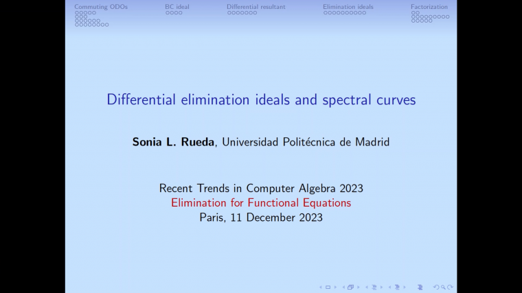 Differential elimination ideals and spectral curves - Part 2