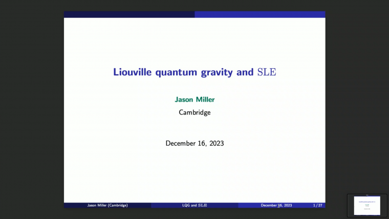 Quantum Gravity and SLE