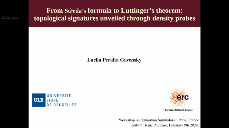 From Středa’s formula to Luttinger’s theorem: Topological signatures unveiled through density probes