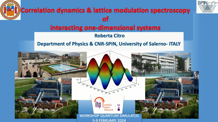Correlation dynamics and lattice modulation spectroscopy of interacting one dimensional systems