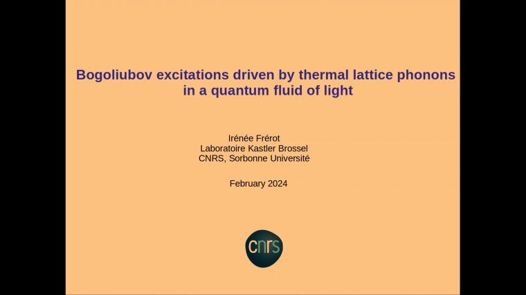 Bogoliubov excitations driven by thermal lattice phonons in a quantum fluid of light