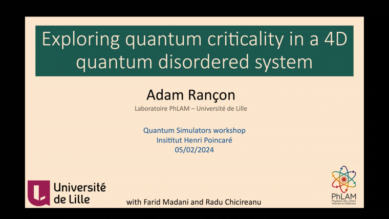 Exploring quantum criticality in a 4D quantum disordered system