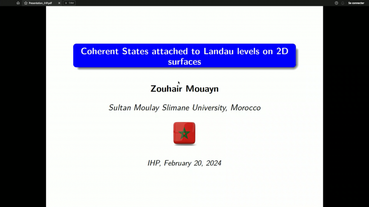 Coherent states attached to Landau levels on 2D surfaces