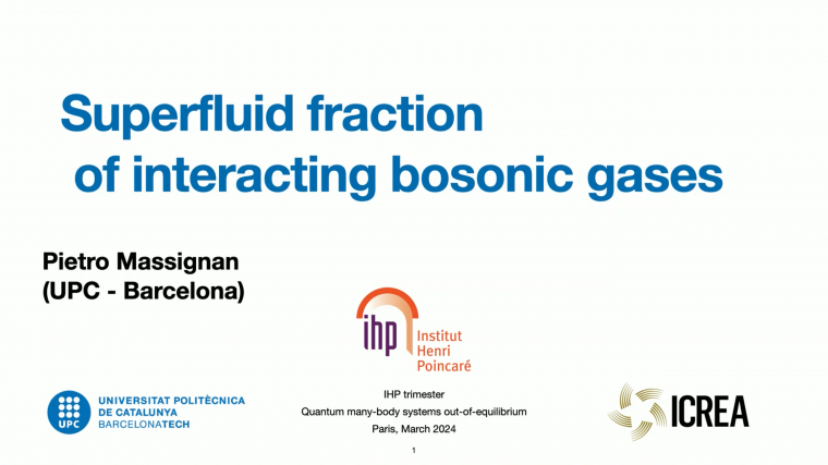 Superfluid fraction of interacting bosonic gases