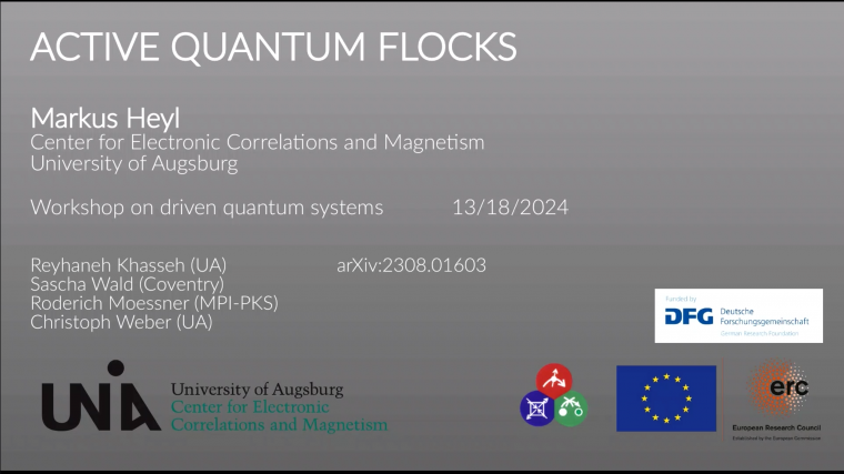 Active quantum flocks