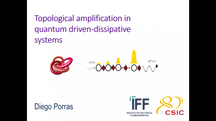 Topological amplification in driven-dissipative systems