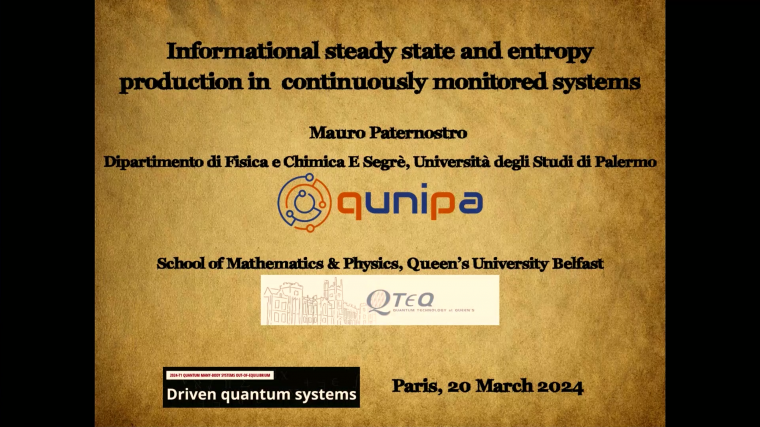 Informational steady-states and conditional entropy production in continuously monitored systems