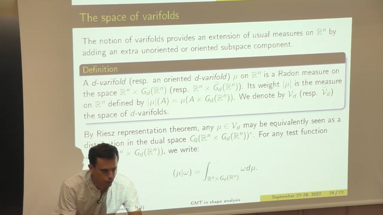 A Few Applications of Geometric Measure Theory to Shape Analysis - Part 3