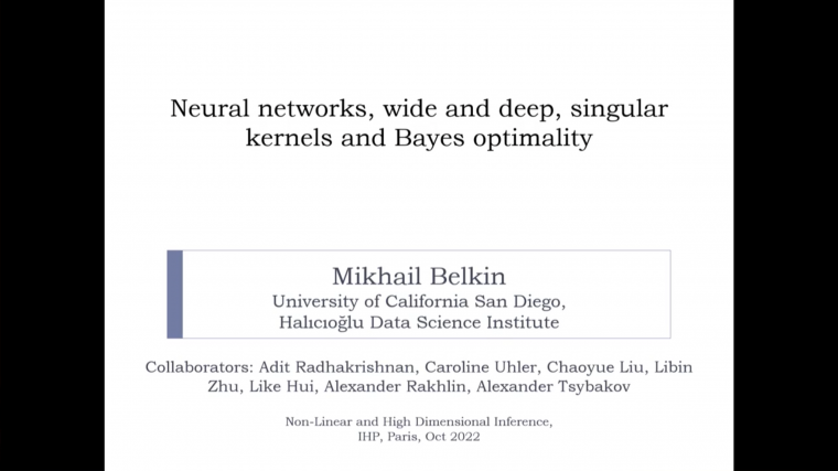 Neural networks, wide and deep, singular kernels and Bayes optimality