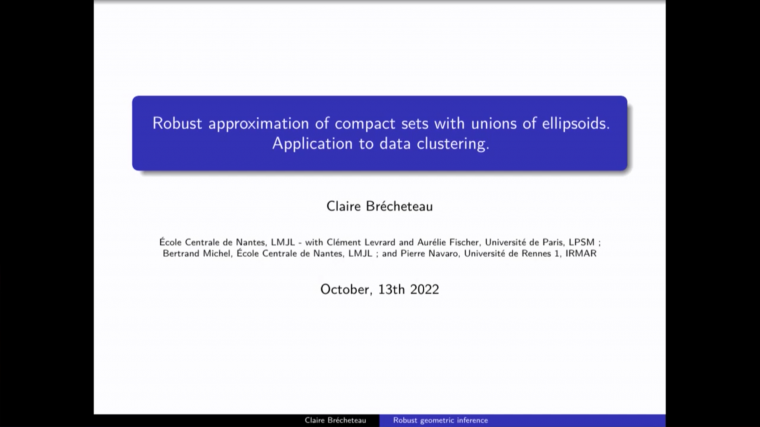 Approximating data with a union of ellipsoids and clustering