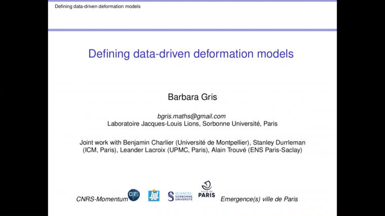 Defining data-driven deformation models