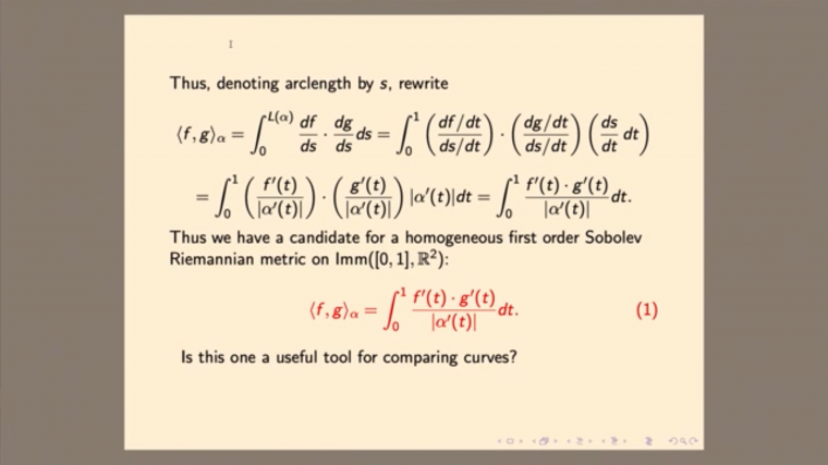 Geometry of Shape Spaces of Curves and Surfaces - Part 5