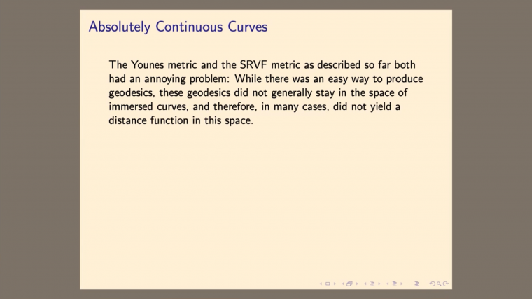 Geometry of Shape Spaces of Curves and Surfaces - Part 7