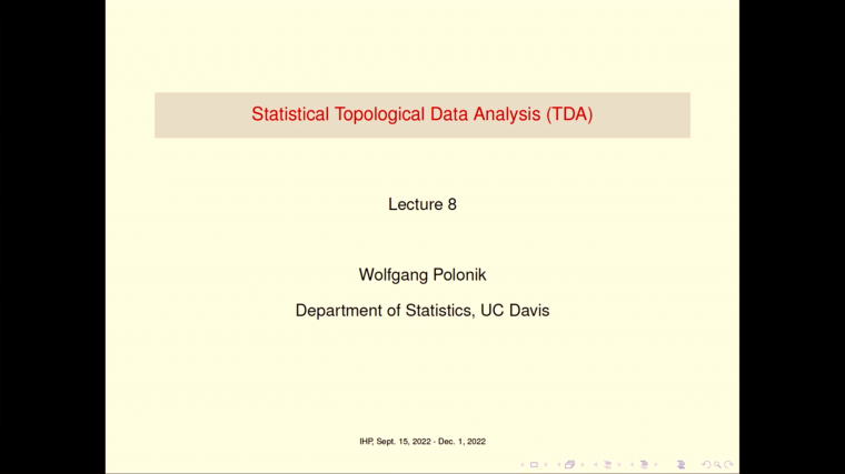 Statistical Topological Data Analysis - Part 14