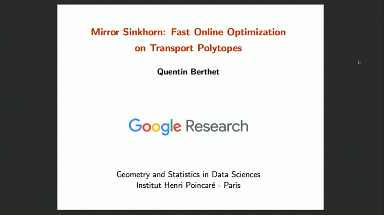 Mirror Sinkhorn: Fast Online Optimization on Transport Polytopes
