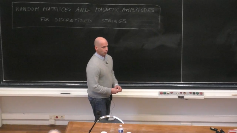 Random matrices and magnetic amplitude for discretized strings