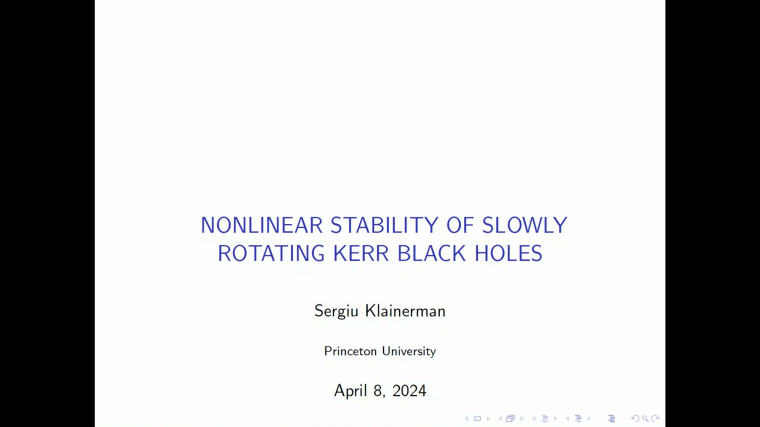 The nonlinear stability of slowly rotating black holes