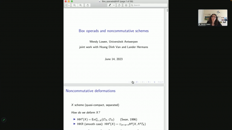 Box operads and noncommutative schemes