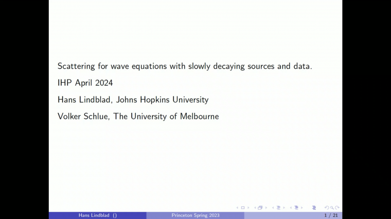 Scattering for wave equations with sources and slowly decaying data