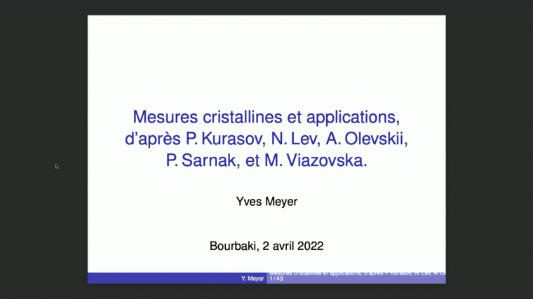 [1194] Mesures cristallines et applications