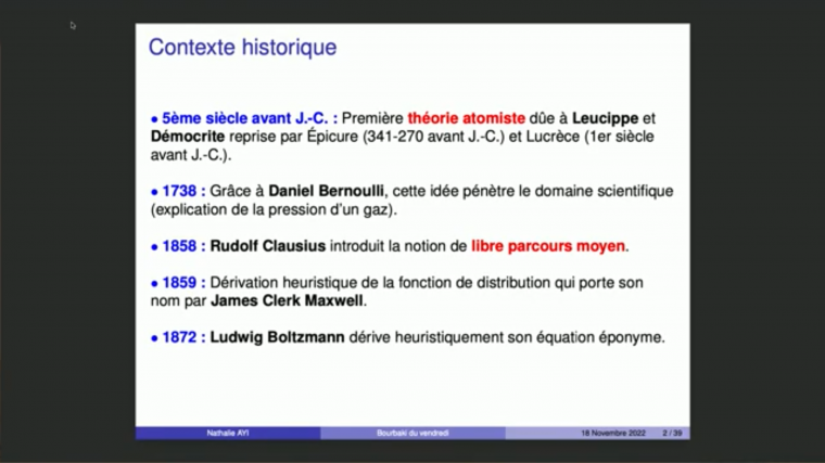 Des lois de Newton à l'équation de Boltzmann : dérivation dans le cas des sphères dures