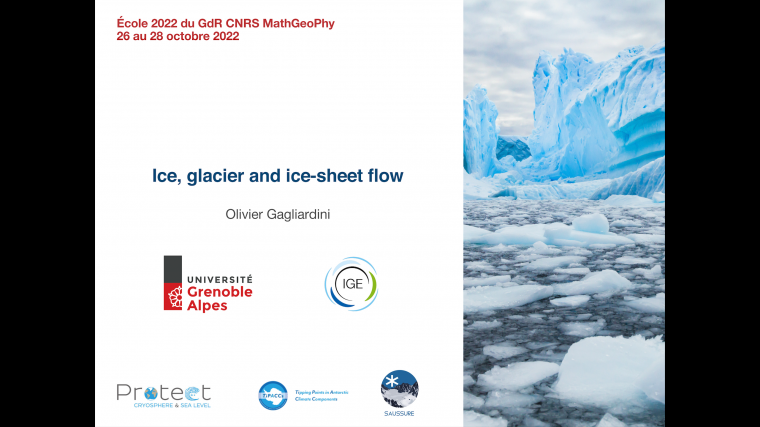 Ice, glacier and ice-sheet flow