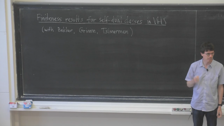 Finiteness for self-dual classes in variations of Hodge structure