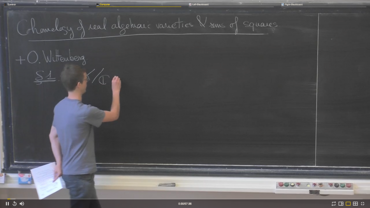 Cohomology of real algebraic varieties and sums of squares