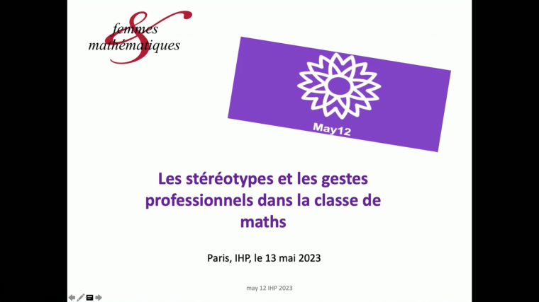 Les stéréotypes et les gestes professionnels dans la classe de maths