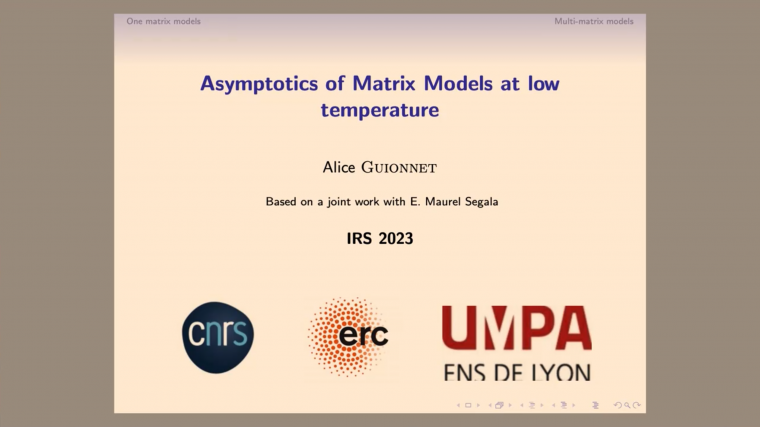 Asymptotics of Matrix Models at low temperature