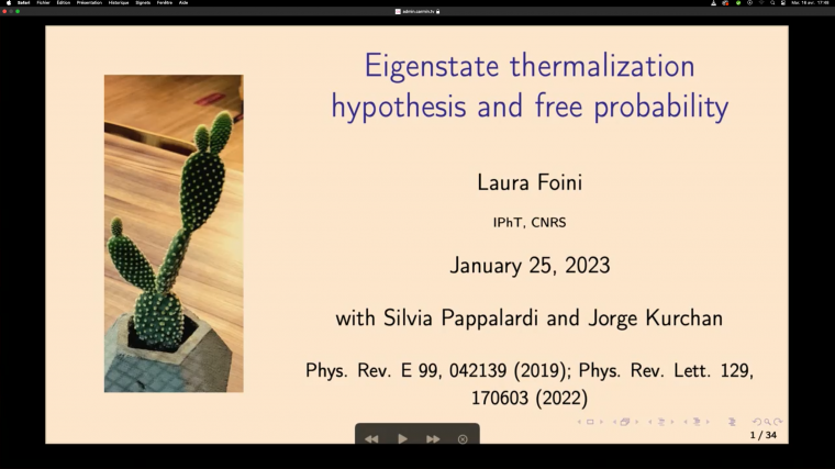 Eigenstate thermalization hypothesis and free probability