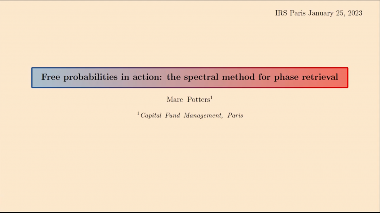 Free probabilities in action: the spectral method for phase retrieval