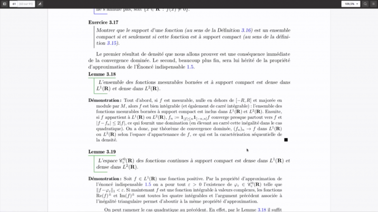 Cours 2MA211.20 (Intégrale de Lebesgue)