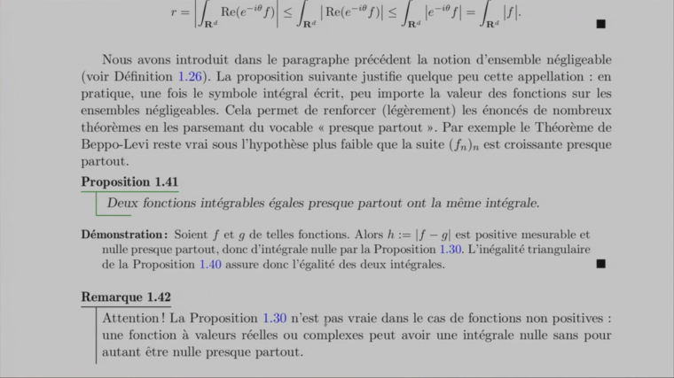 Cours 2MA211.13 (Intégrale de Lebesgue)