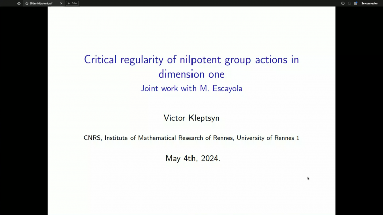 Critical regularity for nilpotent group actions in dimension one