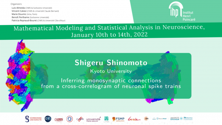 Inferring monosynaptic connections from a cross-correlogram of neuronal spike trains